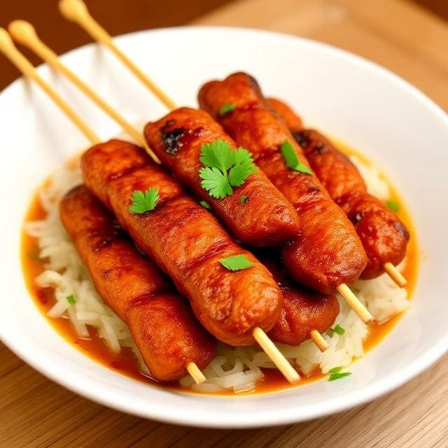 Sate Paru Goreng di Warteg Warmo Tebet